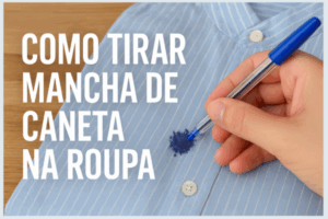 Como tirar mancha de caneta na roupa